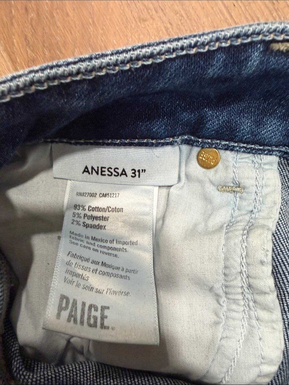 PAIGE Anessa 31" Wide Leg Jeans- Arpeggio Frayed Hem - Picture 5 of 10
